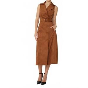 NEW JS71 mae midi dress in cognac